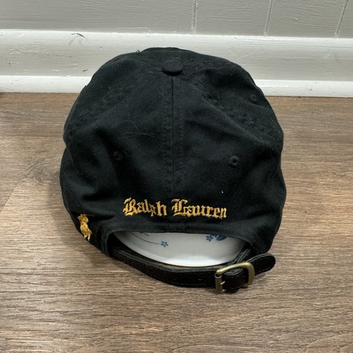 Polo Ralph Lauren Polo Bear Baseball Cap Tuxedo Martini Black Hat Strapback - Picture 3 of 7