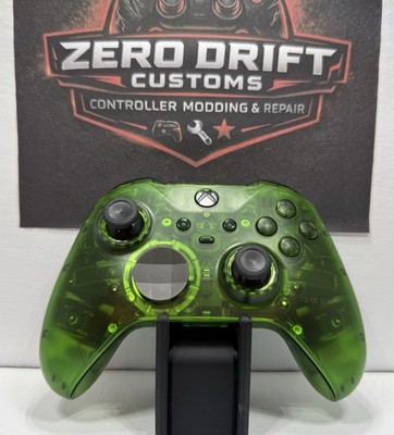 Xbox Elite Series 2 Controller K Silver TMR Custom Green Shell w/ Case
