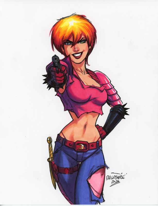Sexy Zarana G.I. Joe Cobra Pin up original art by Scott Dalrymple