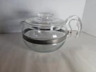 Vtg MCM Pyrex 8336  Flameware Glass Coffee / Tea Pot 6 Cup USA VGC
