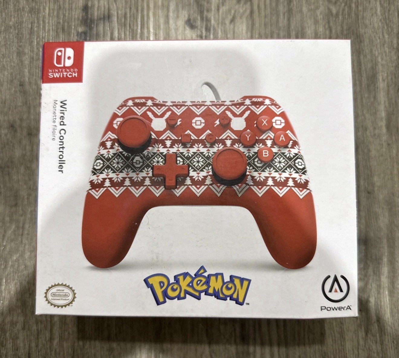 PowerA Nintendo Switch Wired Controller *POKEMON HOLIDAY SWEATER EDITION*