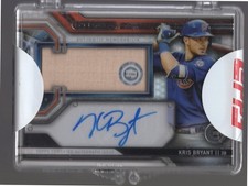2016 Topps Strata Clearly Authentic Autograph Bat Relic Kris Bryant #CAAR-KB
