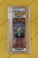 2005 SUPER BOWL 39 XXXIX Full Ticket, PSA 9 Mint Brown Tom Brady Patriots, RARE!