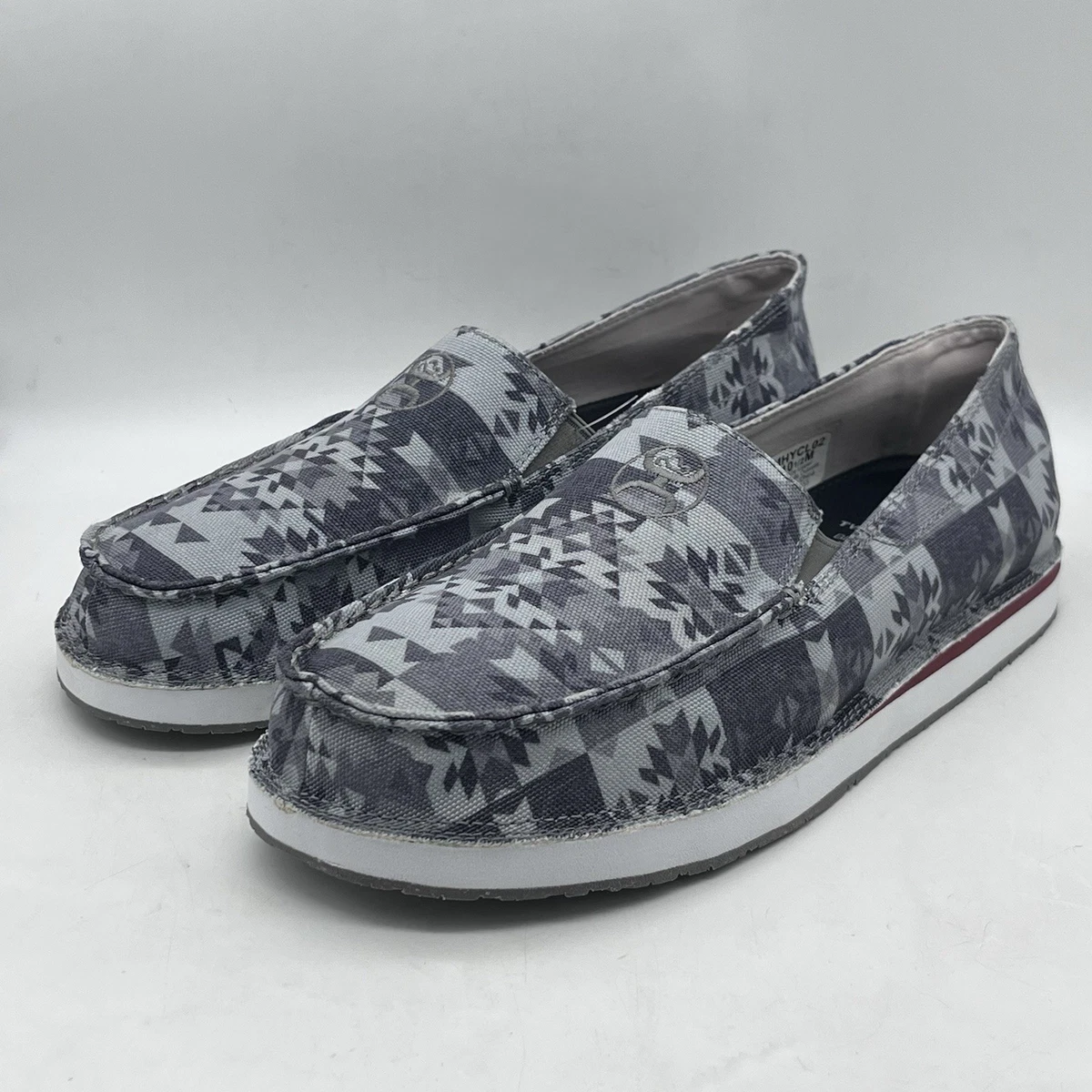 Twisted X Hooey Slip On Loafers Gray Aztec Print Casual Shoes Men\'s 8.5 New 1e215b8b9109fd479fb258b69a8927  main image 3