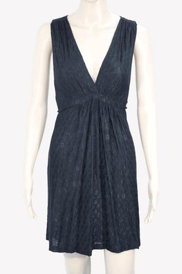 French Connection Damen Kleid Gr. 36 (UK10) Schwarz Viskose Shiftkleid