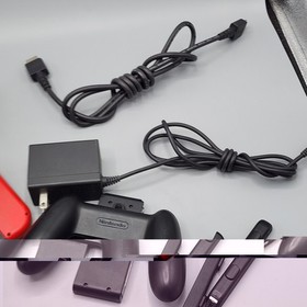 Nintendo Switch Mario Edition 32GB With Red Joy-Cons, OEM Cables + Dock - Tested