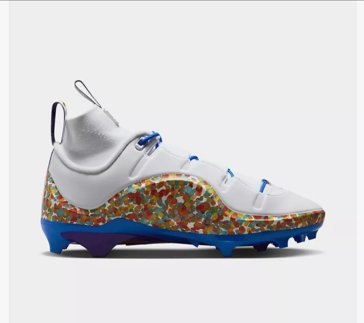 Nike LeBron IV Menace 3 Football Cleats Fruity Pebbles FV8044-100