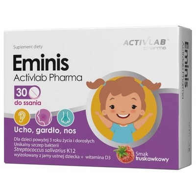 Activlab Pharma Eminis, Erdbeere, 30 Lutschtabletten