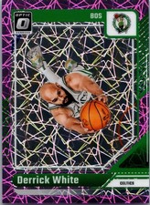 2024-25 Donruss Optic #62 Derrick White Pink Velocity #/79