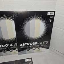 Astrobrights Cardstock, 8-1/2 x 11 Inches, Assorted Naturals 50 Sheets Lot Of 2