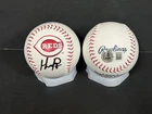 Hector Rodriguez Reds Auto Signed MLB Logo Baseball Beckett Witness Hologram