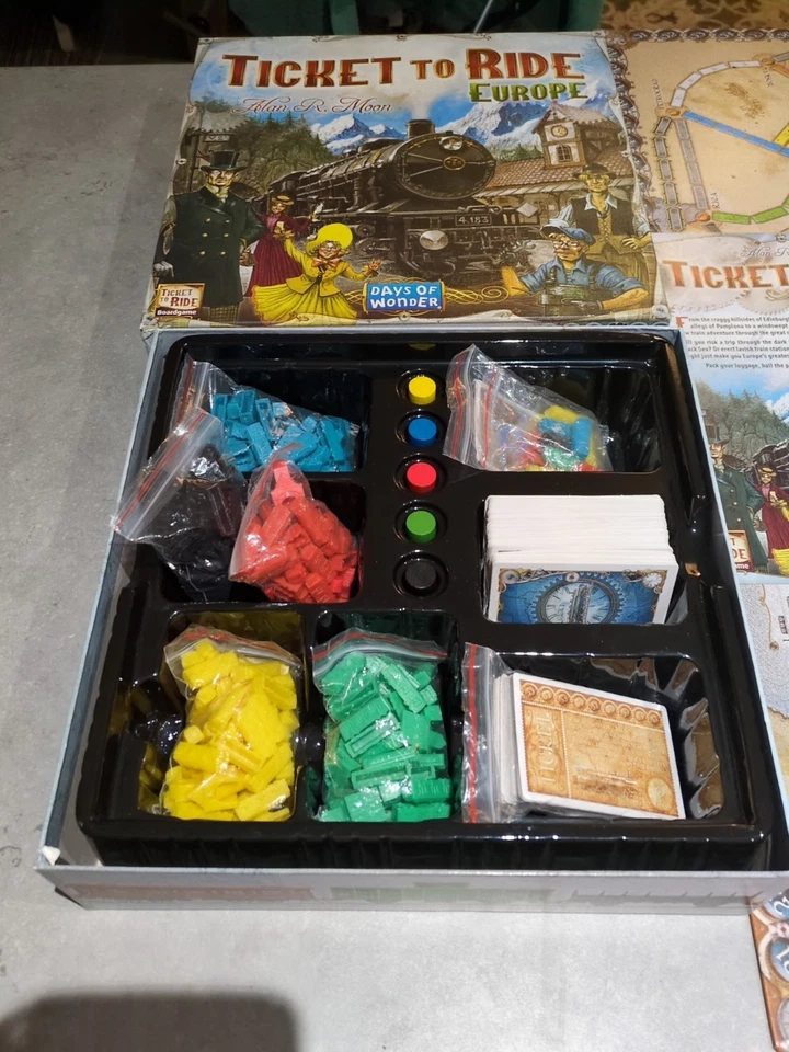 Ticket To Ride Europe Board Game Days Of Wonder Alan R Moon  - Image 2 of 3