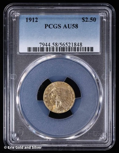 1912-P Indian Quarter Eagle — photo from the most recent tracked eBay sale