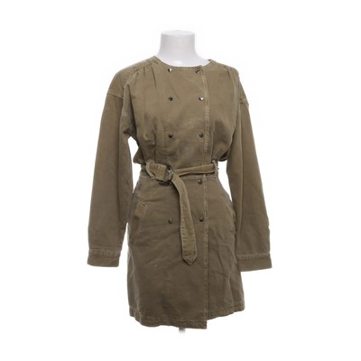 Ba&sh, Jeanskleid, Größe: XS, Grün, Baumwolle/Leinen/Polyester, Fischgräte #fZp