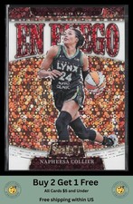 Napheesa Collier 2025 Panini Select WNBA #9 En Fuego White Disco #/75