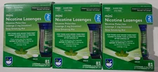 3X Rite Aid Mini Nicotine Lozenges 2mg 81 Count (243) Mint Flavor Expire 1/26