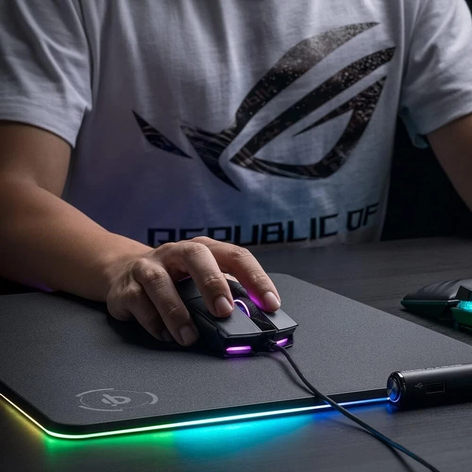ASUS ROG Strix Impact II Gaming Maus RGB USB optisch 6200 DPI beidhändig PC - Bild 2 von 4