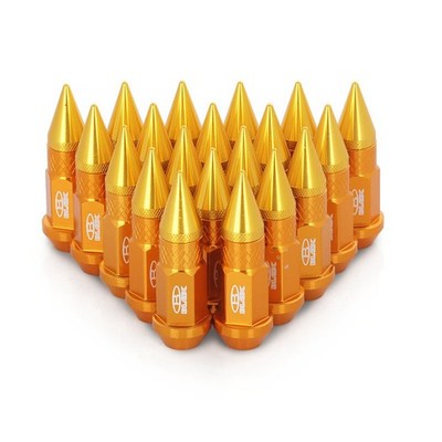 BLOX 80mm Spike Radmuttern M12x1,5 Gold 20 Stück Alu Lug Nuts JDM Racing