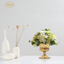 10Pcs 15cm Gold Metal Centerpieces Flower Vase Wedding Anniversary Party Decor  