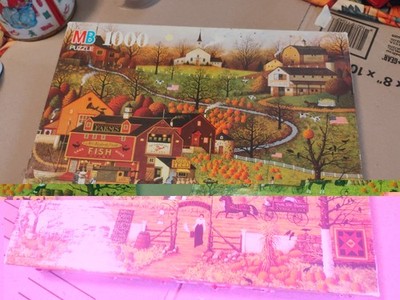 Charles Wysocki ''Blackbirds Roost at Mill Creek'' 1000-piece jigsaw puzzle.