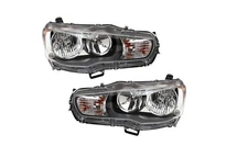 Fit for 2009-17 Mitsubishi LancerHeadlight Assembly Set Driver & Passenger Side