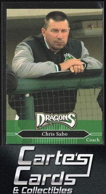 #ad #ad Chris Sabo 2005 MultiAd Dayton Dragons #24 Dayton Dragons Coach $2.95