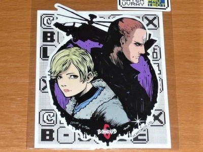 Resident Evil 6 Sherry & Jake Waterproof UV Sticker B-SIDE LABEL New Rare