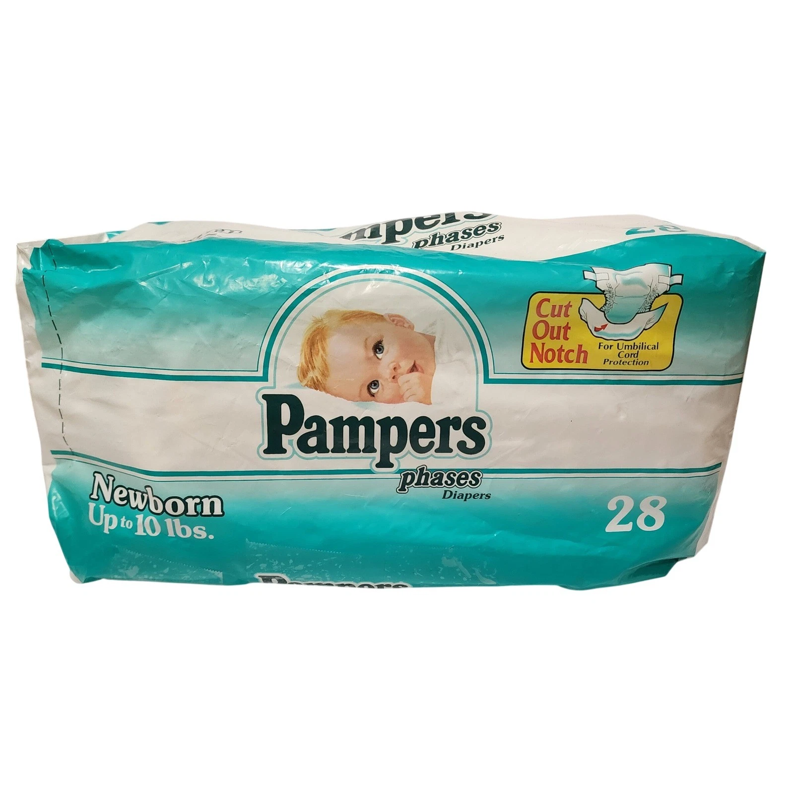 Vintage 1993 Pampers Phases Newborn Diapers 13 Count Prop 90s
Opens in a new window or tab