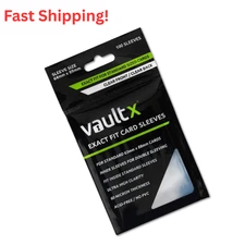 Vault X Graded Trading Card Slab Sleeves, Clear Exact Fit for BGS, 100 Pack