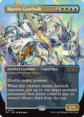 Riptide Gearhulk (Borderless) -Foil Near Mint MTG Aetherdrift