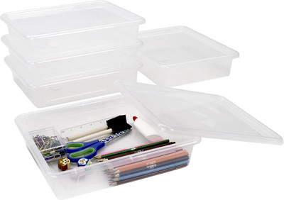 Letter Size Deep Storage Tray   Organizer Bin for Classroom, Office and Home, Tr