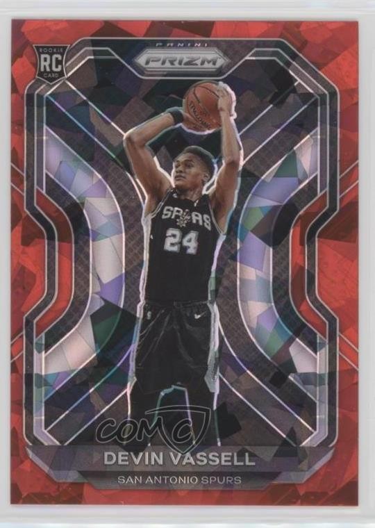 2020-21 Panini Prizm Red Ice Prizm Devin Vassell #252 1p66