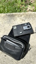 Vintage Kodak Disc 3000 Film Camera with Original Black Leather Case Retro 80s