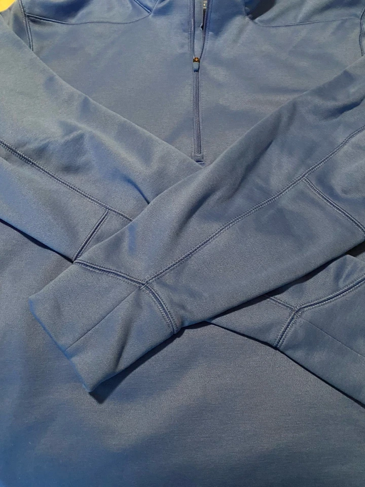 Nike Golf Fleece Athletic Sweatshirt Quarter Zip Men's Large Blue EUC - Image 3 of 4