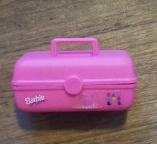 VINTAGE 1992 Barbie CABOODLES pink MAKE UP case for doll 3"