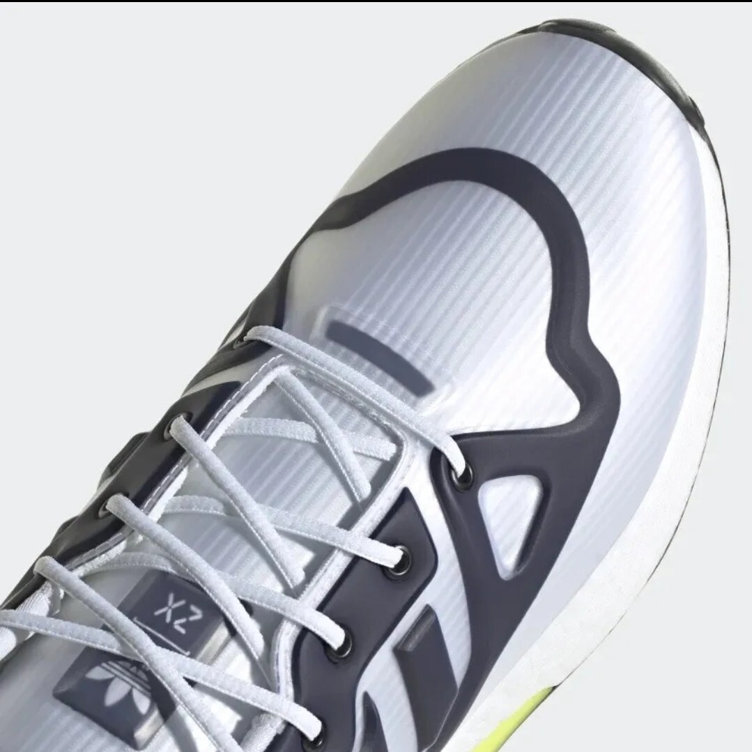 MEN'S Adidas Originals ZX 2K Boost Futureshell White Acid Yellow