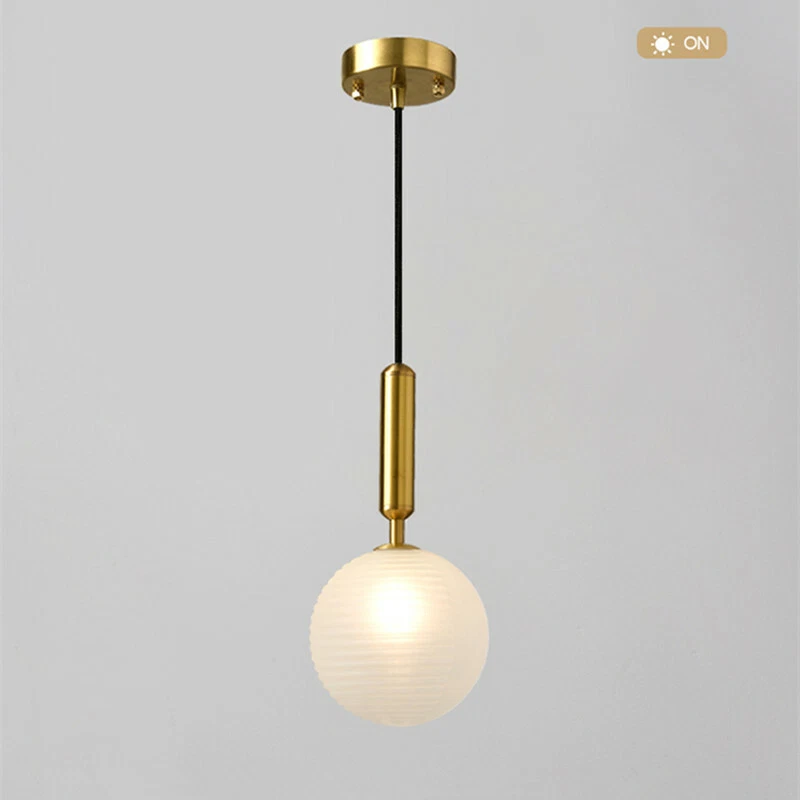 Bar Glass Pendant Light Shop Ceiling Light Gold Chandelier Lighting Kitchen Lamp - Image 4 of 4