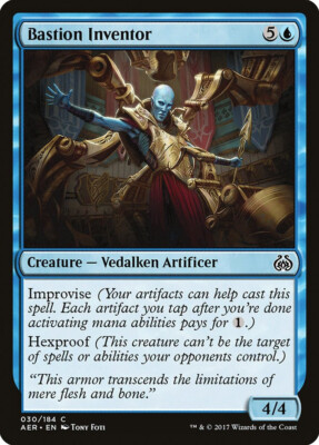 Magic MTG Tradingcard Aether Revolt 2017 Bastion Inventor 30/184