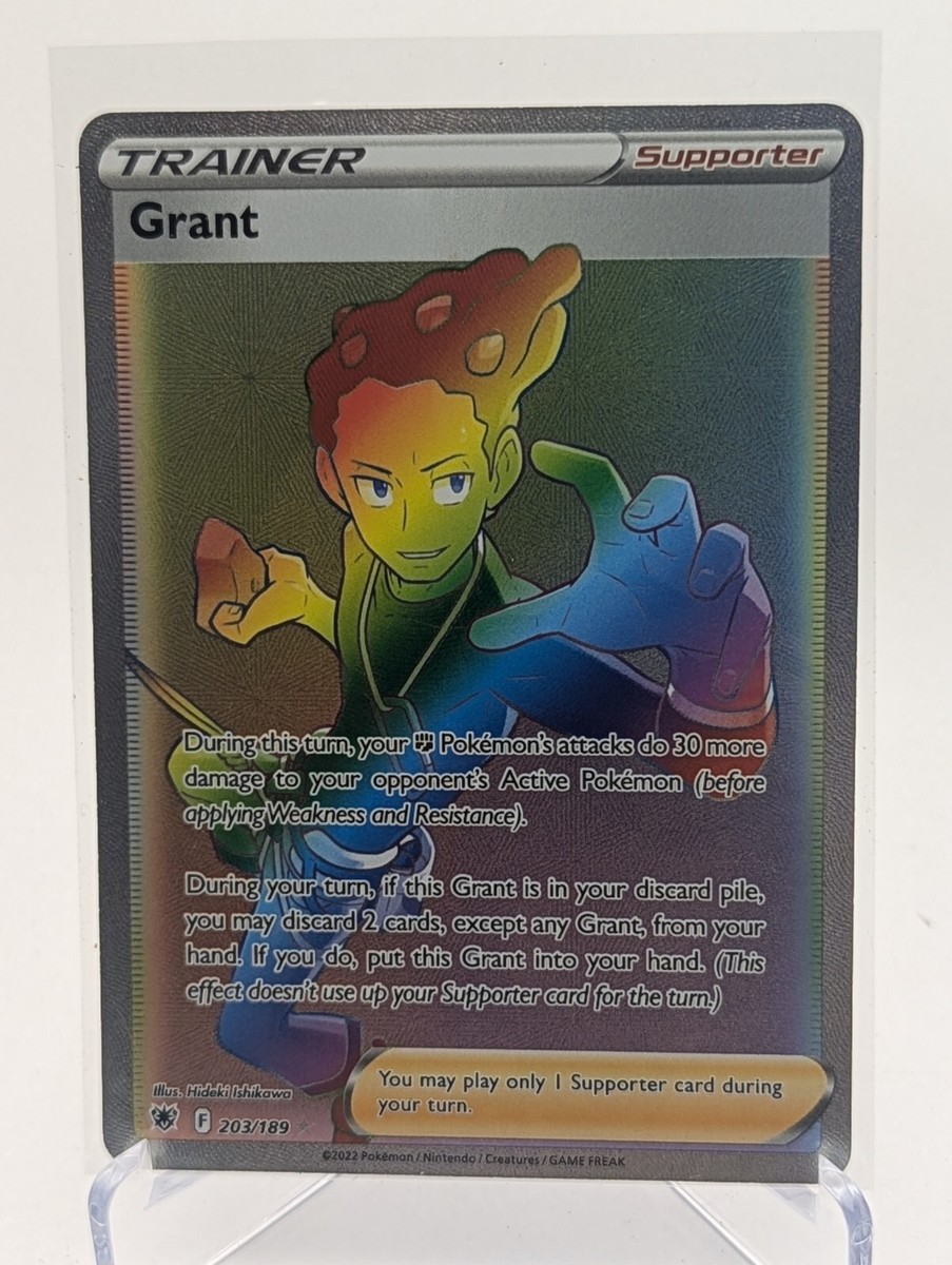 rainbow grant pokemon card price 203/189 Rare (SWSH Astral Radiance) Toys & Games except any Grant Palkia GX Rainbow Gold Metal