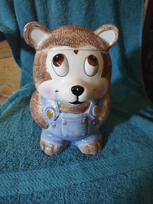 Weiss Hand Painted Vintage Cookie Jar Used  One Small Chip On Lid Inside Good...