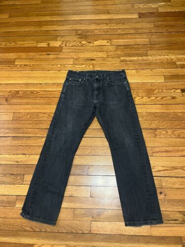 Levi's 513 Jeans Men's Size 32x30 Slim Fit Black Denim Straight Leg Modern City