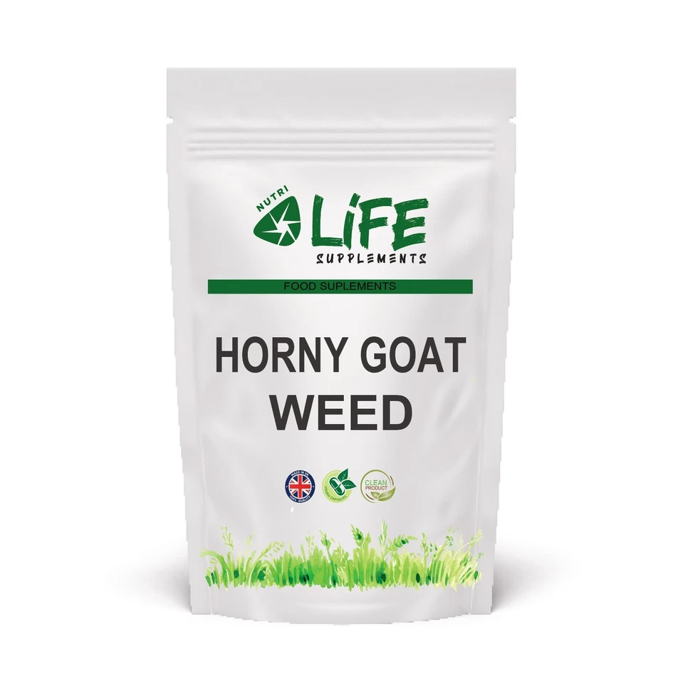 NUTRI LIFE SUPPLEMENTS Horny Goat Weed Capsules 600 mg- High Concentration, Clean, Natural Ingredient