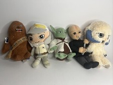 Star Wars Plush Lot 5 Yoda, Chewbacca, Luke Hoth, Wampa, Cantina Band