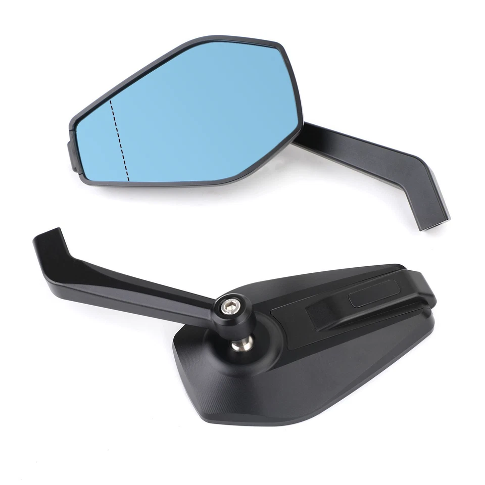 CNC ALU 8mm 10mm UNIVERSAL Motorcycle Rearview Mirror for Chopper Cruiser Custom Foto 4 de 4