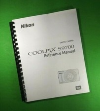 Owners Manual for Nikon S9700 Camera 262 Pages W/Clear Covers 