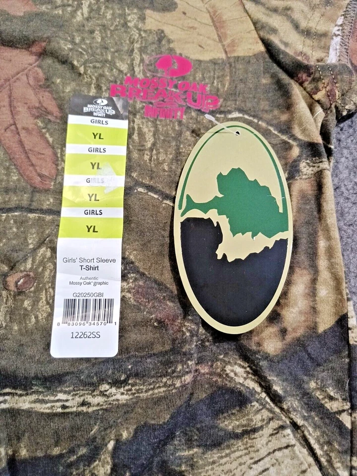 Mossy Oak Break Up Infinity Girls Short Sleeve T- Shirt Size Youth Large New Tag - Image 3 of 4