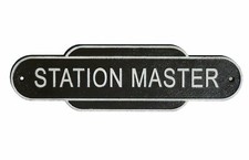 Station Master Sign Repro British Railways Western Region Plaque Cast Iron 39cm