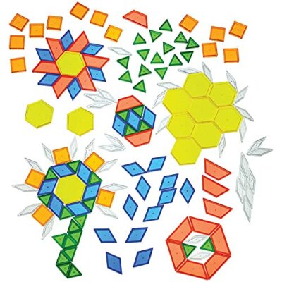Translucent Pattern Blocks Light Table Manipulatives Stem Toys Sensory Play Crea