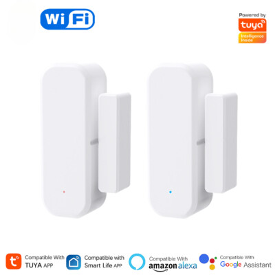 Smart Door Window Sensor Magnetic Security Alarm Smartlife APP Remote Monitor