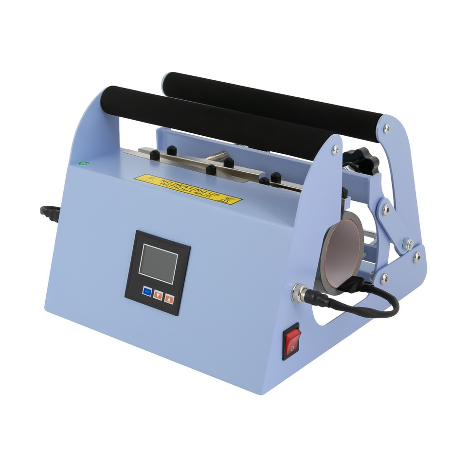 Blue Tumbler Heat Press Car Cup Mug Press Heat Machine Temp/Time